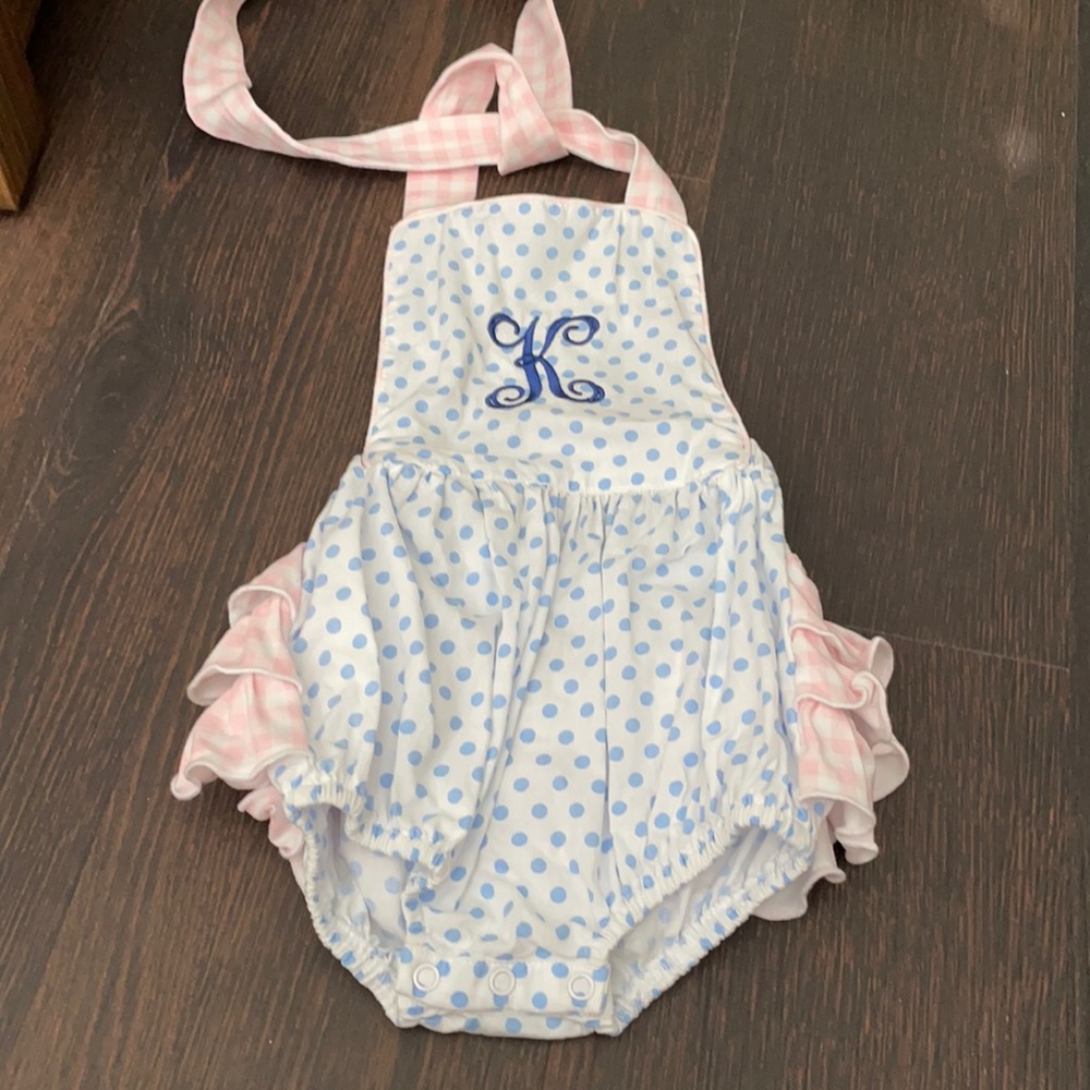 Little Bear Smocks. “K” Smock. Size 24 months.